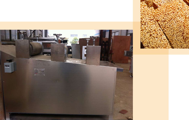 Stainless Steel Sesame Candy Bar Making Machine in Good Quality