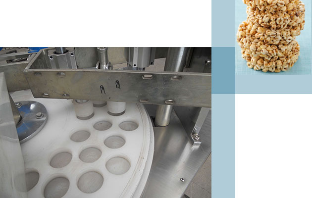 automatic popped rice cracker making machine