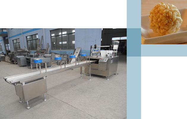 automatic puffed rice cake making machine