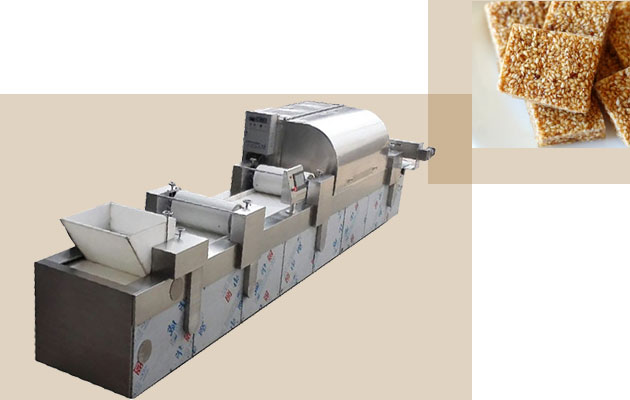 Fully Automatic Sesame Candy Bar Cutting Machine in Plant