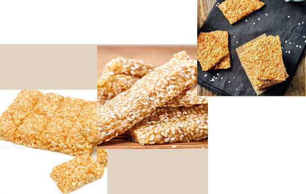 The Final Products of Sesame Candy Bar Cutting Machine