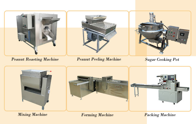 The Whole Peanut Brittle Production Line for Hot Sale in Factory